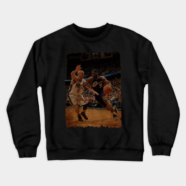 Jason Kidd vs LeBron James Vintage Crewneck Sweatshirt by CAH BLUSUKAN